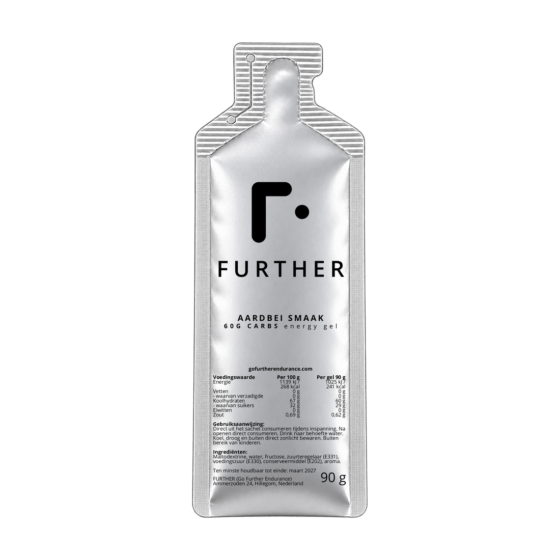 FURTHER 60G Energy Gel aarbei productverpakking